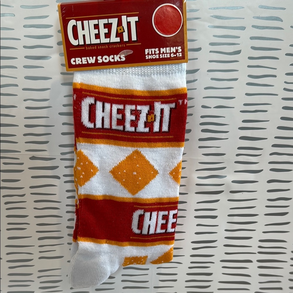 Cheez-it Men's Crew Socks - Red and White